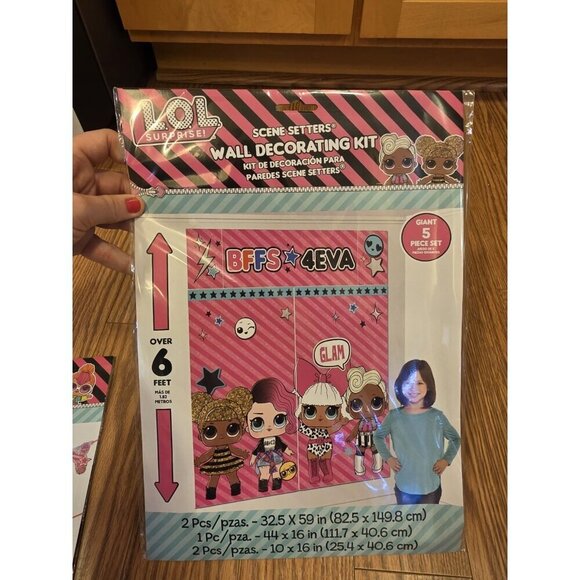 Lol Surprise! Birthday Party Decorations Wall Decorating Kit & Happy Bday Banner - Picture 2 of 5